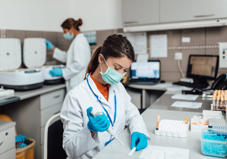 two female scientists two female scientists